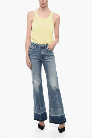 High-Waisted Denims with Two-Toned Detail