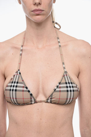 Set Bikini a Triangolo con Fantasia Tartan