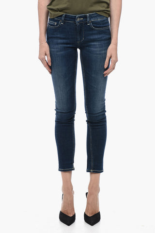 Stretch Cotton Skinny Fit Denims 11cm