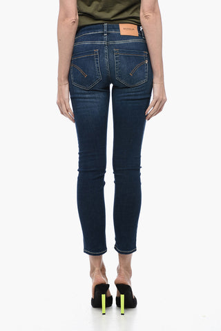 Stretch Cotton Skinny Fit Denims 11cm