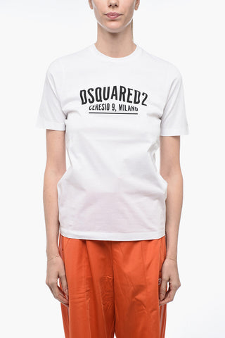 T-Shirt Girocollo CERESIO 9 con Logo Stampato