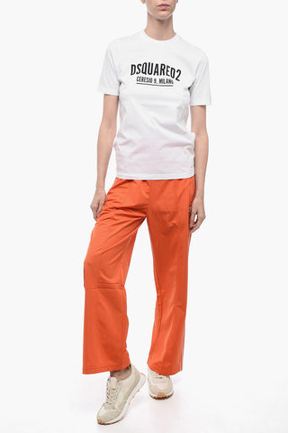 T-Shirt Girocollo CERESIO 9 con Logo Stampato