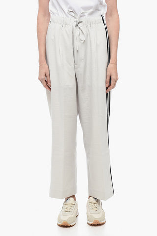 Loose Fit Sweatpants with Side Contrasting Bands