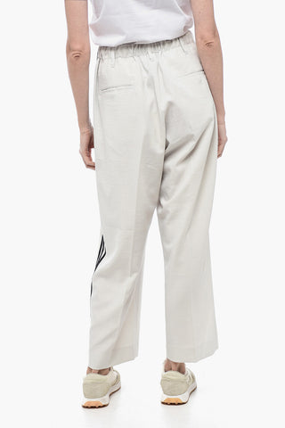 Loose Fit Sweatpants with Side Contrasting Bands