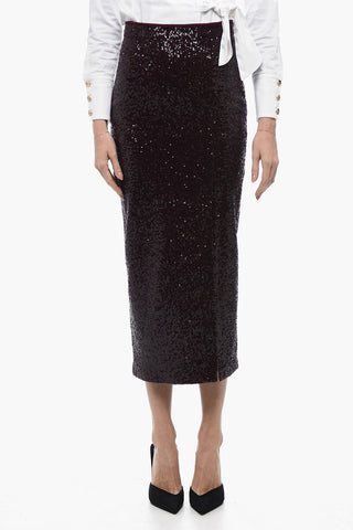 Sequin Skirt TILO with Front Slit
