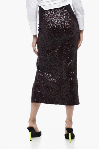 Sequin Skirt TILO with Front Slit