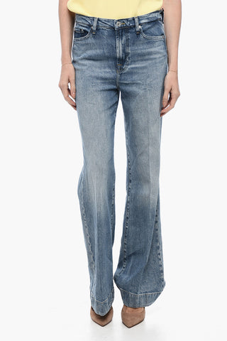 Bootcut-Jeans mit Stone-Wash-Effekt