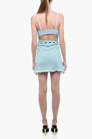 Lurex Bare-Back Minidress
