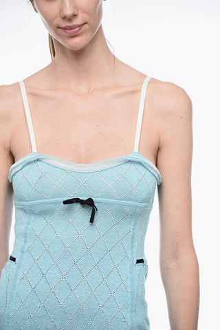 Lurex Bare-Back Minidress