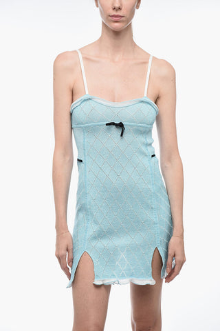 Lurex Bare-Back Minidress