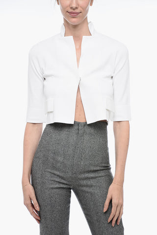 Cropped-Jacke Mit 3/4-Ärmeln