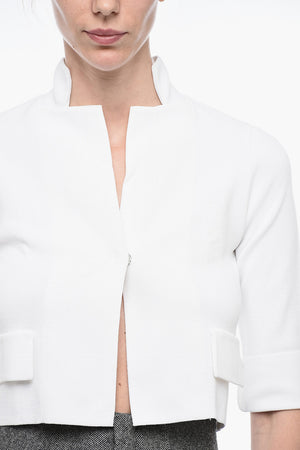Cropped-Jacke Mit 3/4-Ärmeln