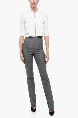 Cropped-Jacke Mit 3/4-Ärmeln
