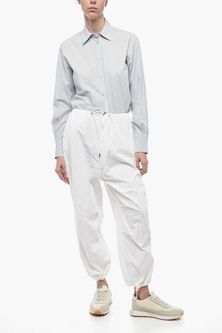 Loose-fit Pants with Drawstringed Detail