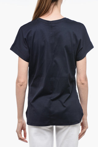 Supima Cotton T-Shirt with Splits