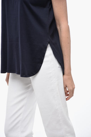 Supima Cotton T-Shirt with Splits