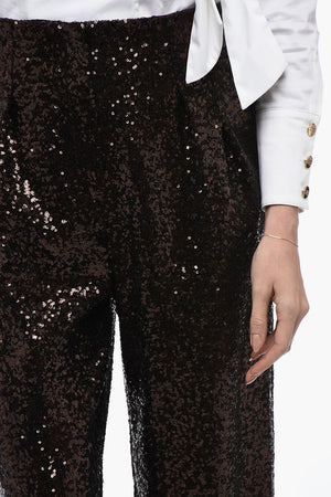 Pantaloni CLYDE a Gamba Ampia con Paillettes