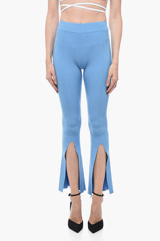 Pantaloni Boot-Cut OMLY A Costine con Spacco Alla Caviglia