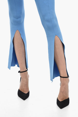 Pantaloni Boot-Cut OMLY A Costine con Spacco Alla Caviglia