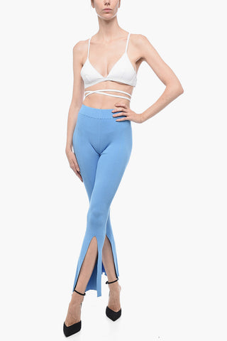 Pantaloni Boot-Cut OMLY A Costine con Spacco Alla Caviglia