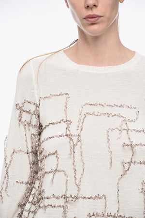 Maglia Svasata con Applicazione in Frange