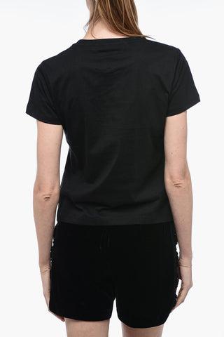 T-Shirt QUENTIN con Logo in Cristalli