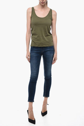 Tank Top in Cotone Monocromo