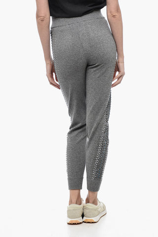 Joggers KELLY in Maglia con Dettaglio Strass