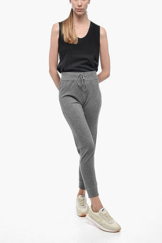 Joggers KELLY in Maglia con Dettaglio Strass