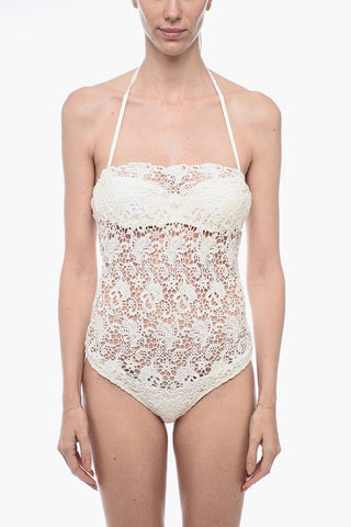 Crochet One-piece Swimsuit with Underwire