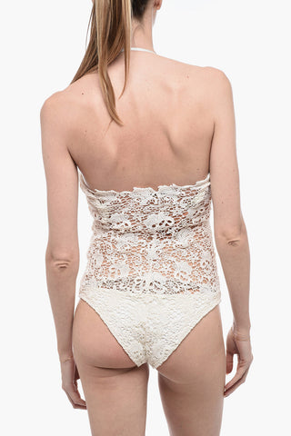 Crochet One-piece Swimsuit with Underwire