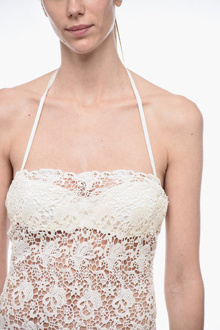 Crochet One-piece Swimsuit with Underwire