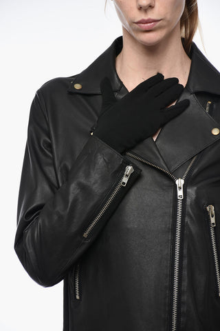 Leather IMPACT Biker Jacket with Zipped Pockets