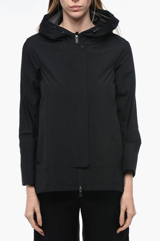 LAMINAR Nylon Windbreaker with Hidden Closure