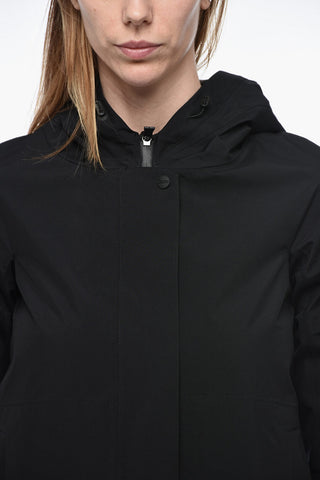 LAMINAR Nylon Windbreaker with Hidden Closure