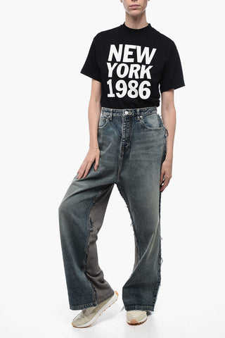 Wide Leg Double-Fabric UNISEX Jeans 29cm