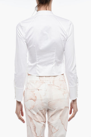 Cropped Fit DAILY Shirt with Wrap Design