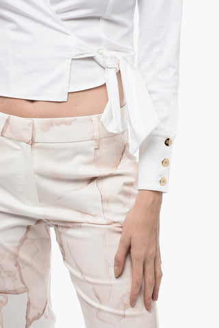 Cropped Fit DAILY Shirt with Wrap Design