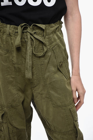 Pantaloni Cargo con Coulisse in Vita