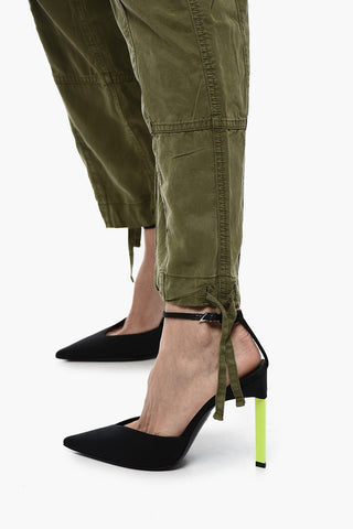 Pantaloni Cargo con Coulisse in Vita
