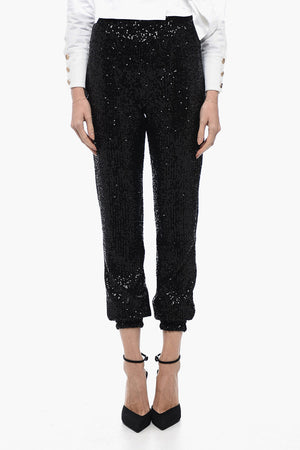Sequin Pants ASHA with Ankle Cuffs