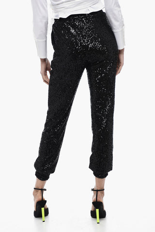 Sequin Pants ASHA with Ankle Cuffs