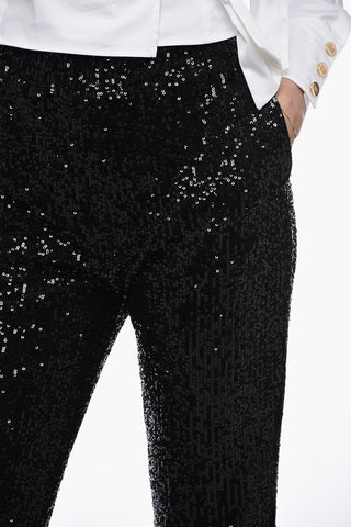 Sequin Pants ASHA with Ankle Cuffs