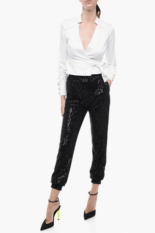Sequin Pants ASHA with Ankle Cuffs