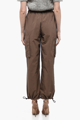 Nylon ESTHER Joggers with Drawstring at the Hem