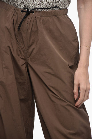 Nylon ESTHER Joggers with Drawstring at the Hem