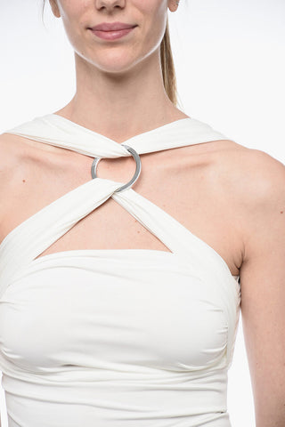 Jersey Criss-crossed GINNIE Top With Metal Detail