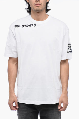 Logoed T-WASH-L14 T-shirt with MOON Print
