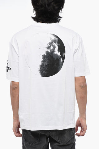 Logoed T-WASH-L14 T-shirt with MOON Print