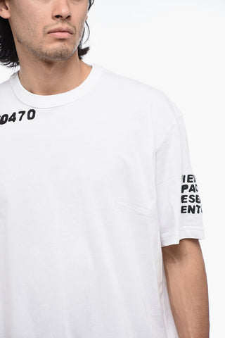 Logoed T-WASH-L14 T-shirt with MOON Print